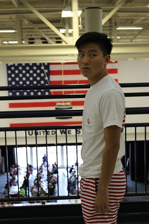 James Yoon dressed patriotically for 9/11. I love this country and you should support were you are from, Yoon said. 