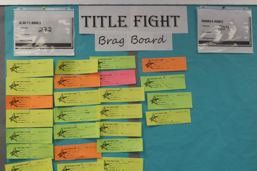 Two ALARP 1 classes compete against 2 9th Grade Honors LA classes in a battle over who can read the most books.