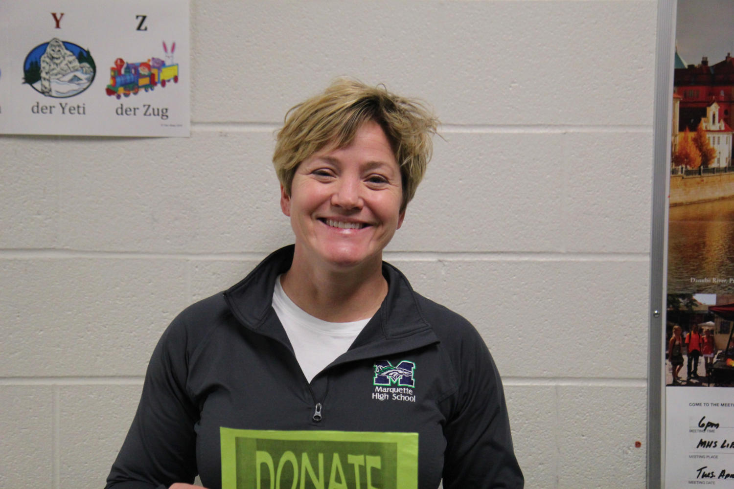 Amy Doyle, social studies teacher, is leading the fundraiser for Eureka High Schools flood.  She is working with multiple sports teams at MHS, including softball and basketball.