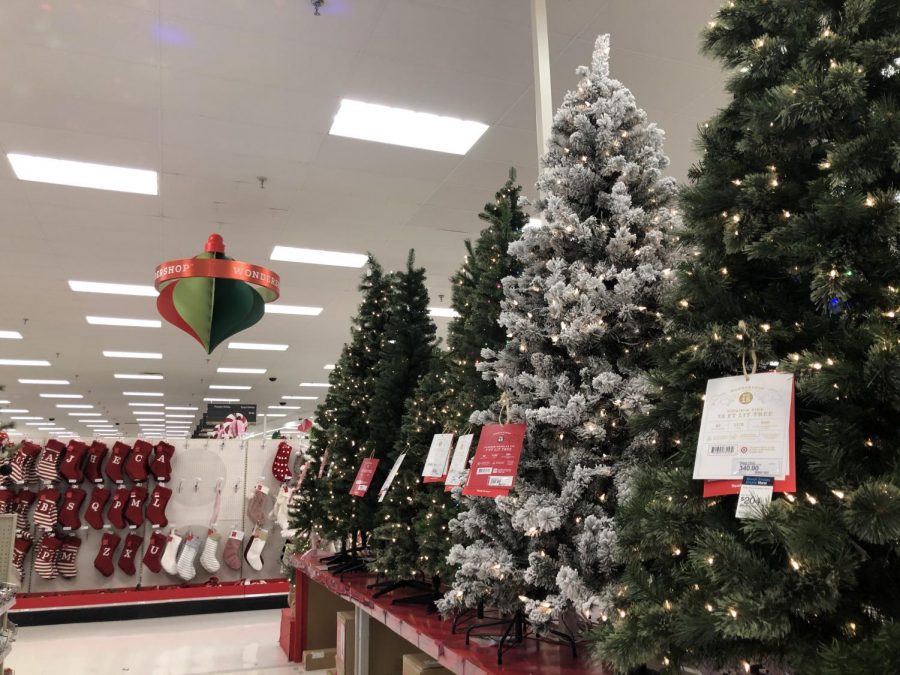 Target retailers stocked their aisles with Christmas decorations beginning Tuesday, Nov. 3.