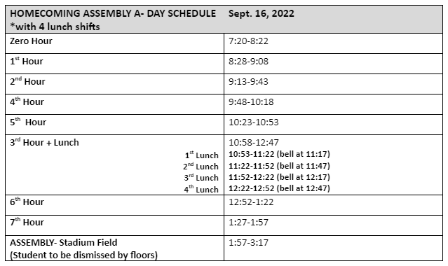 The+schedule+for+the+day+of+the+pep+rally+is+as+pictured+above.+