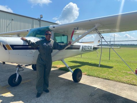Shravya Sunkugari, senior, graduated from flight school this summer and is certified to solo pilot a small aircraft. While Sunkugari is unsure about working in the Air Force, she appreciates the opportunity to learn the skill. 