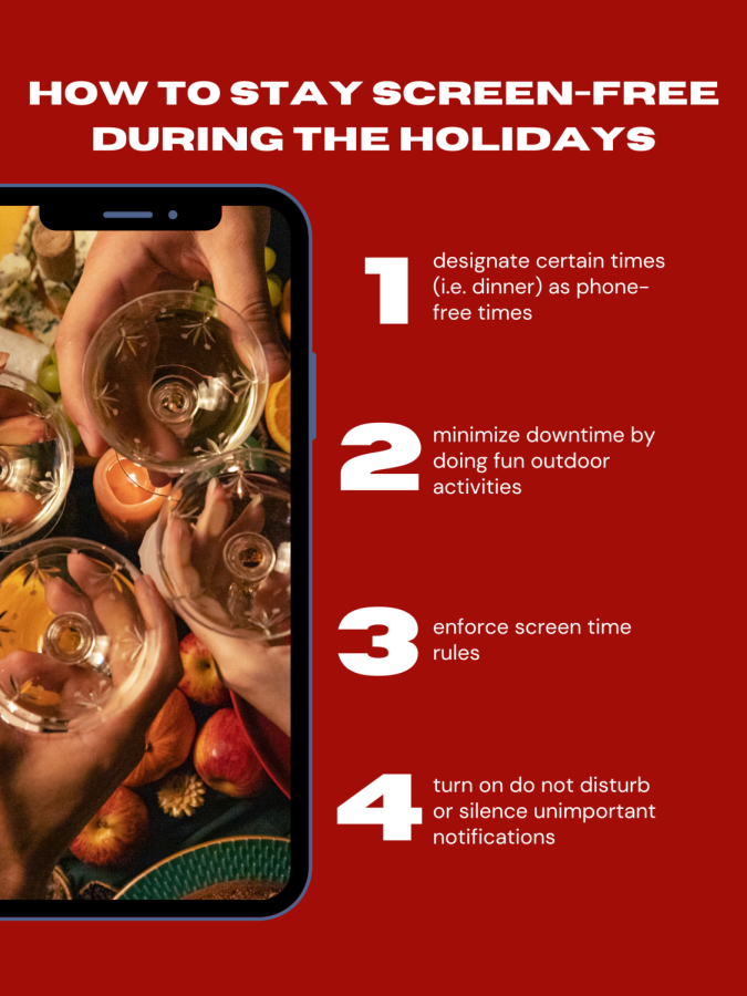 While turning off screens can be challenging, it is necessary in order to fully appreciate the family time the holiday season offers. 