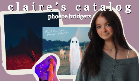 28-year-old California native Phoebe Bridgers has released two solo albums among various singles since 2015 with 8.7 million monthly listeners on Spotify. Album covers from Dead Oceans.