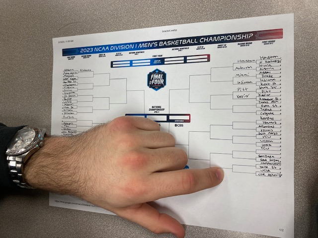 Using a bracket, fans who watch the March Madness Tournament can try to accurately guess which college basketball team will win each game. Some people compete against their friends or family for accuracy, and others fill the bracket out for fun to follow along with the games.