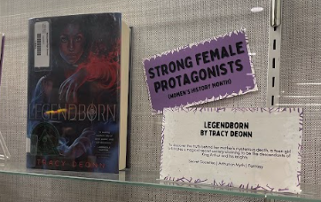 The library has assembled various displays in honor of Womens History Month.
