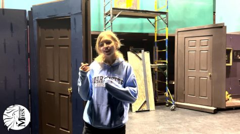 Members of the spring play Clue give a tour of the set, sound and lights. Clue premiered Thursday, April 20, and will run through Sunday, April 23. Tickets are available at the door.