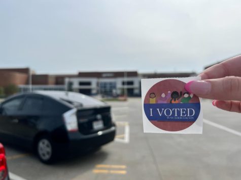 After voting, voters were given stickers, indicating that they voted. On Tuesday, April 4, members of the community voted on members for the Rockwood School District Board of Education. 