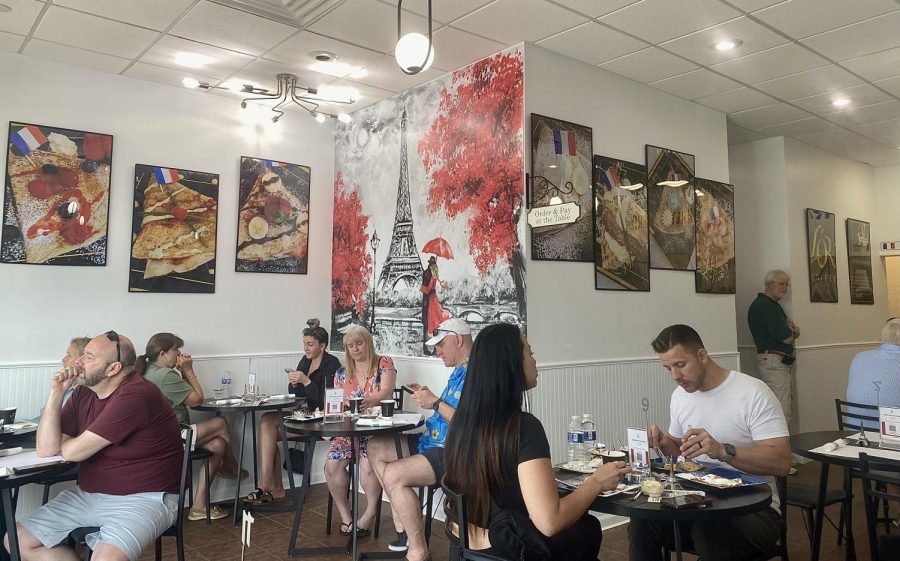 The French Crêperie opened on May 5 on 17409 Chesterfield Airport Rd next to the Chesterfield Commons East shopping center. The restaurant pulls you into the fascinating culture of France through its French-inspired artwork and menu full of delicious crepes. 