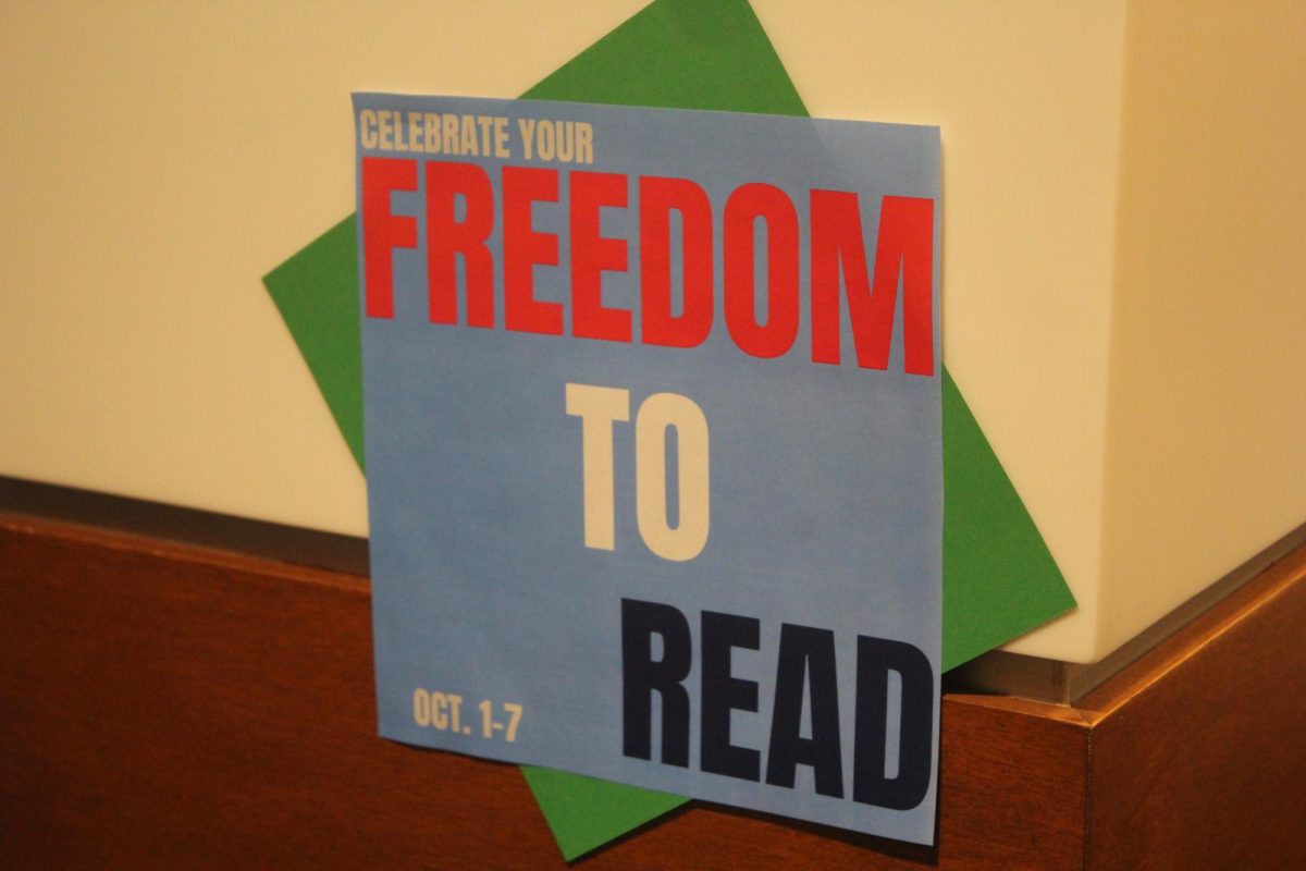 To spread awareness about Freedom to Read Week, signs have been placed throughout the school. The week will be recognized from this Monday to Friday with book giveaways, contests, and discussions with language arts classes.