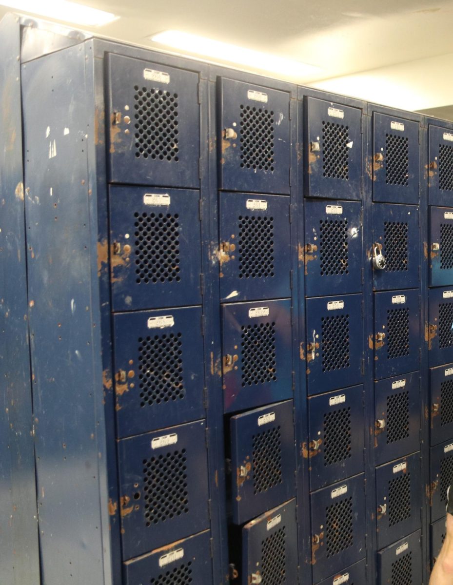 After 30 years, the original locker rooms are showing their age with rust and broken locks, shelves and benches. 