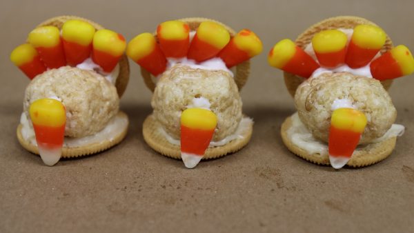 MHSNews demonstrates how to make a Thanksgiving Turkey Treat using leftover candy corn and a few other simple ingredients. 