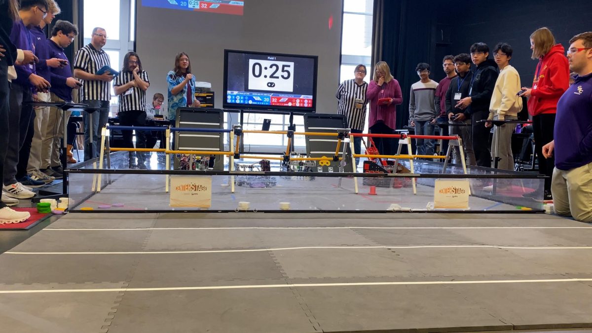The+Luxon+robotics+team+competes+at+a+tournament+held+at+MHS+in+January.+Since+then%2C+the+team+has+advanced+and+his+heading+to+State+in+March.