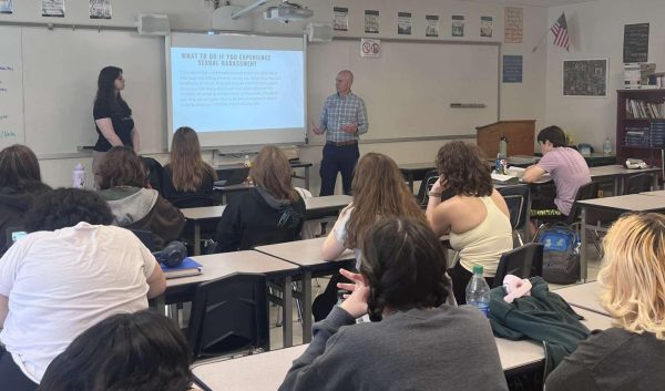 Sophomore Principal Kyle Devine spoke to the Girls United club about sexual harassment policies during Ac Lab this afternoon. The new policy that restricts club guest speakers to before or after school does not affect clubs who invite guest speakers that work within the building. 
