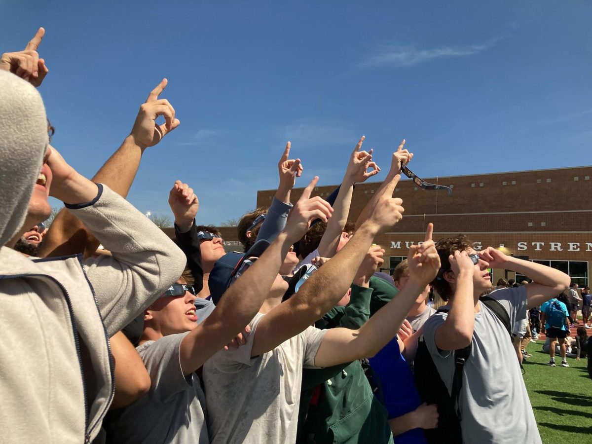 Following Ac Lab Homeroom, all students were released to the football field to view the partial solar eclipse that happened at about 2 p.m.