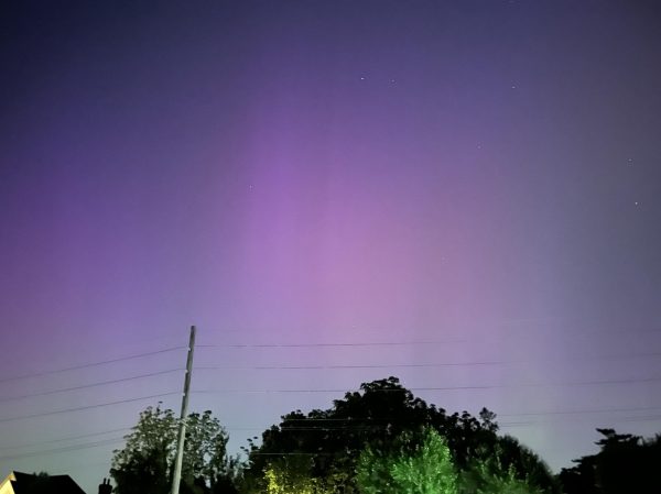 On Friday night, the northern lights were visible within miles of MHS. 