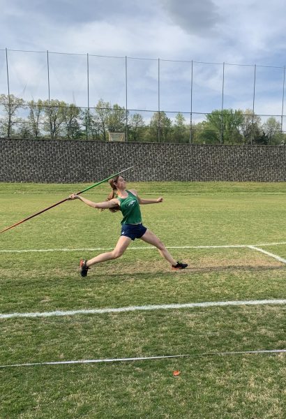 Danner attempts to break her Marquette javelin record of 37.2 meters at the conference meet on Friday. 

Photograph by Jackie Danner
