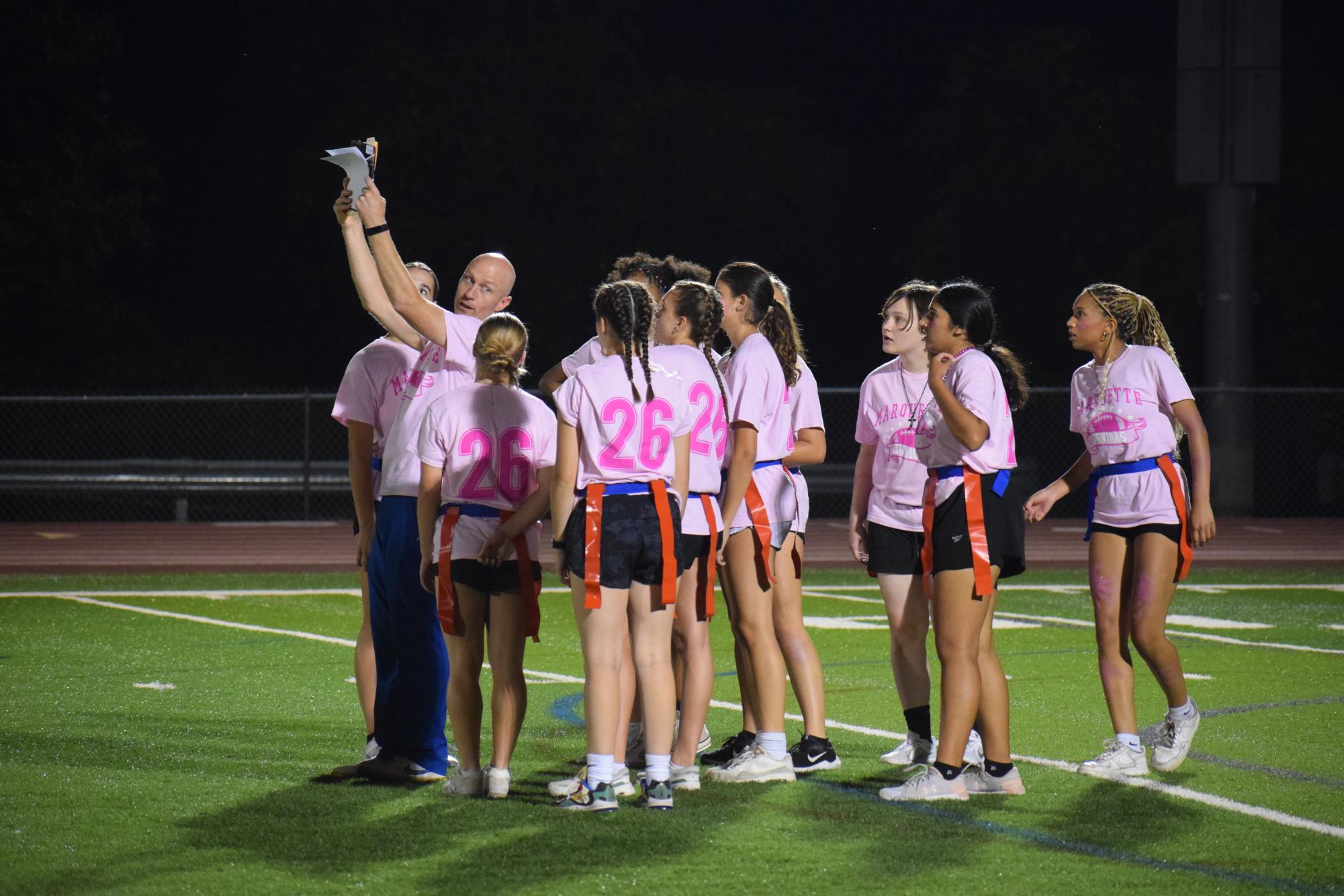 Senior Women Defeat Junior Women in Flag Football