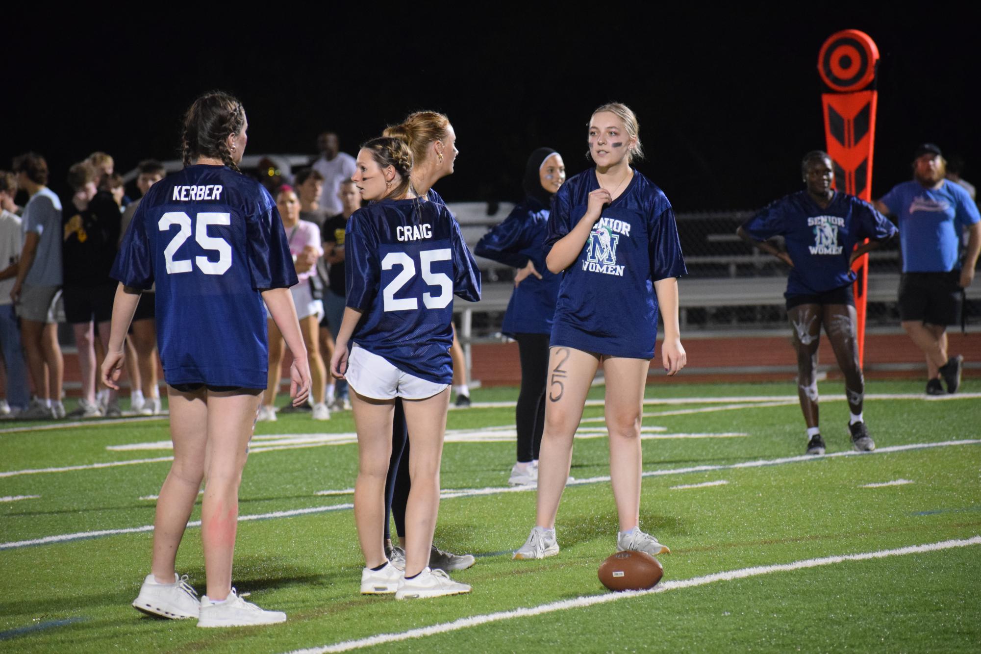 Senior Women Defeat Junior Women in Flag Football