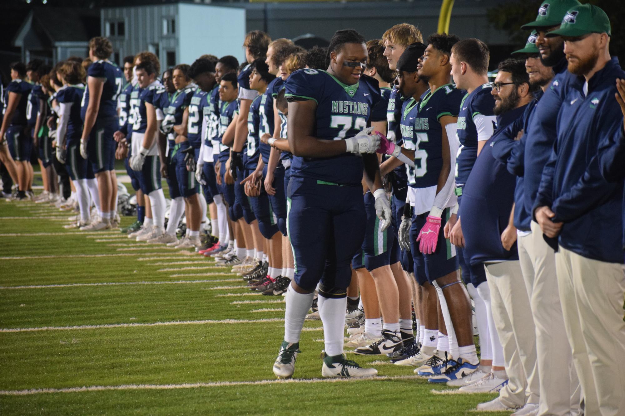 Varsity Football Faces Off Against Lafayette for Senior Night