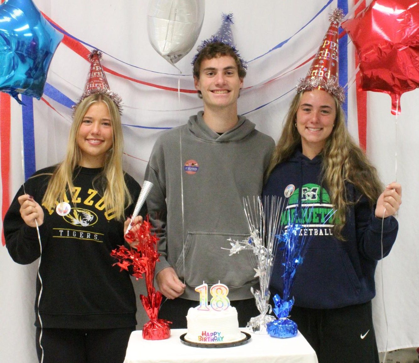 Triplets Rohan, Riley, and Addison Bossi will turn 18 on Election Day and vote in their first presidential election.