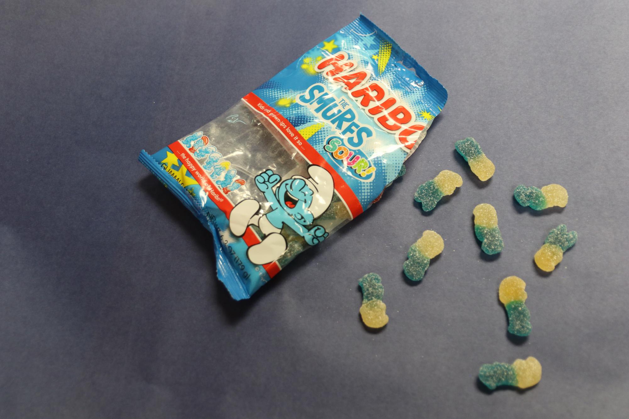 Haribo teamed up with Smurfs to create a new gummy treat.