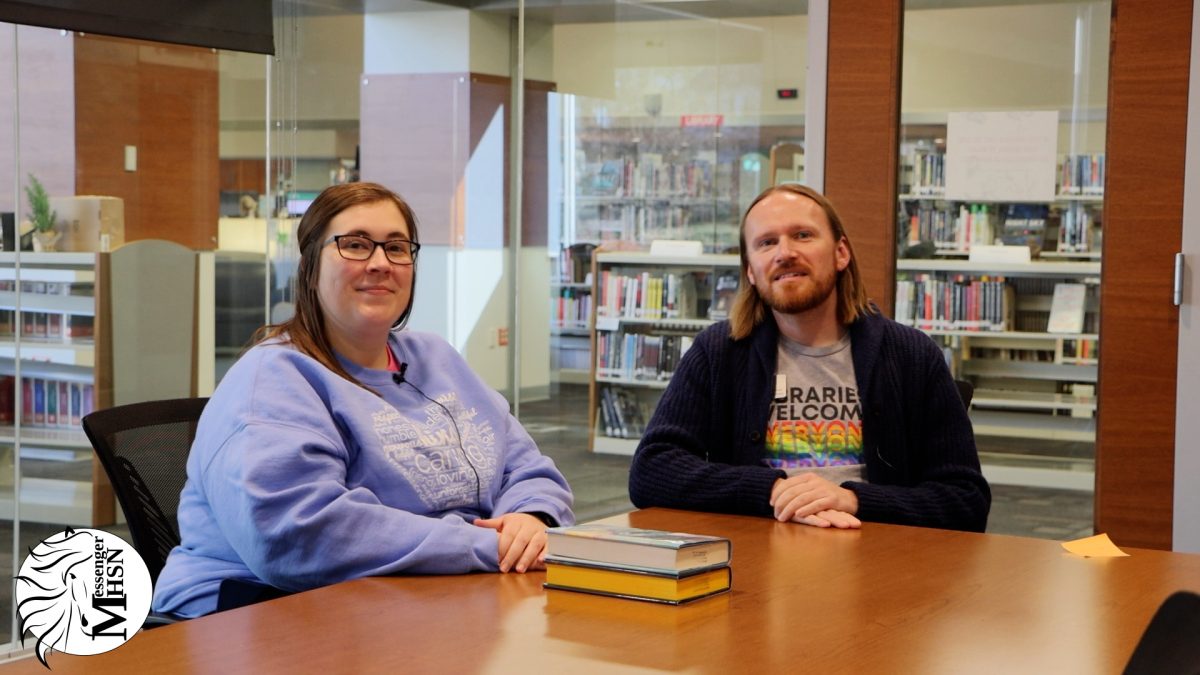 This Book Buzz invites Kelsey Smith, Spanish teacher, to talk with Ray Holmes, librarian, about the book "The House in the Cerulean Sea" by T.J. Klune.
