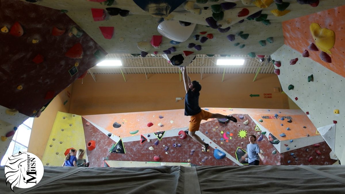 Upper Limits in Chesterfield Valley provides students a place to go after school and on the weekends to rock climb. Several students are finding rock climbing to be a fun, alternative way to exercise and spend time with friends.