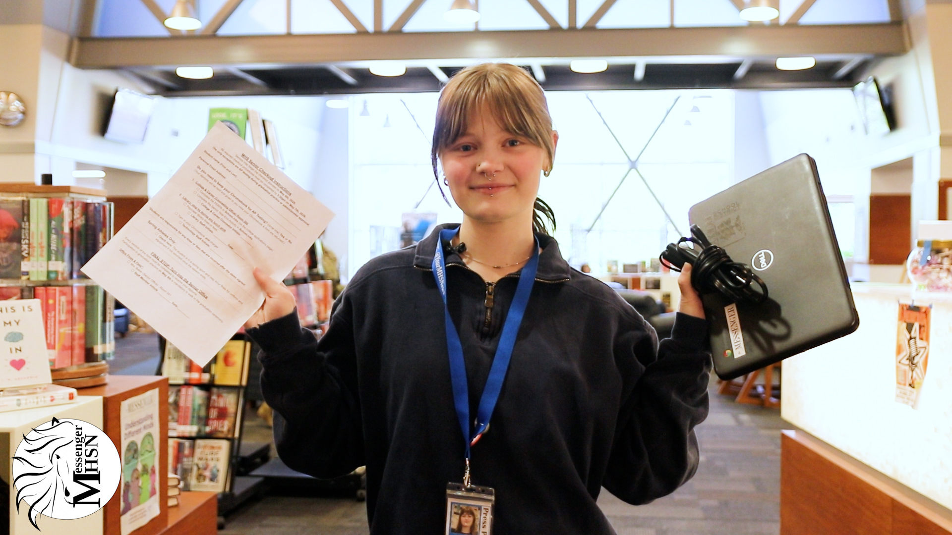All seniors must completed the required check-out form by 3:30 Thursday, May 7, in order to walk at graduation. Watch this video to learn more about the process. 
